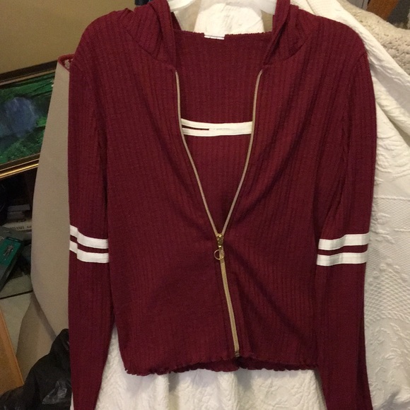 Tank & Hoodie Ribbed Twin Set     Women’s XS/S or Junior's L - Picture 1 of 4